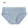 thumbnail image 1 of Guardurnaity Ropa interior de algodón para mujer, bragas transpirables para niña, bragas elásticas que absorben la humedad con borde de encaje Ropa interior azul SG Guardurnaity AP000404-25, 1 of 1