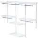 thumbnail image 5 of Costway Sistema Organizador Personalizado Armario Montado a la Pared con Barras Colgando Armario Regulable para Dormitorio Blanco, 5 of 6