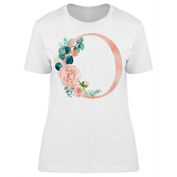 Letter O, Flower Tee Women's -Image by Shutterstock