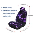 thumbnail image 5 of Sikiie Galaxy Lightning Car Seat Covers 2PCs Front Car Seat Covers Universal fit for Most Cars SUVs and Trucks-2 PCS, 5 of 9