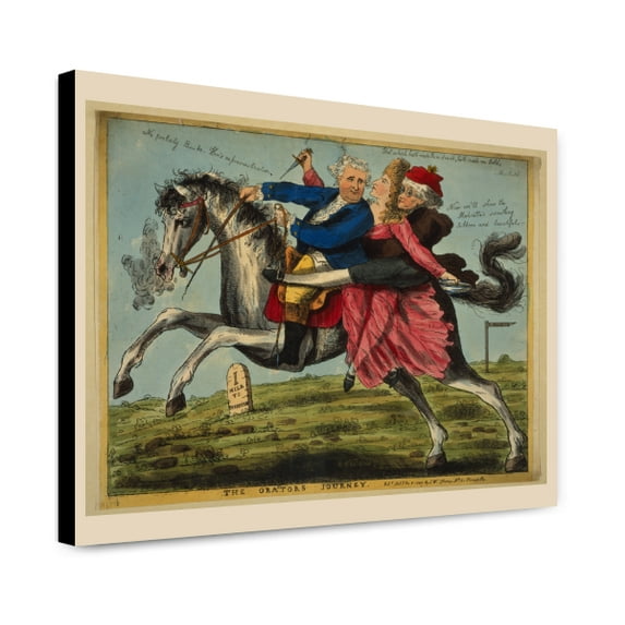 Canvas Print: The Orators Journey, 1785