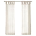 thumbnail image 1 of Madison Park Ceres Polyester Fabric Twisted Tab Poly Voile Window Pair in Ivory, 1 of 7