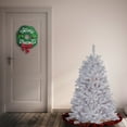 thumbnail image 3 of National Tree Company Pre-Lit Artificial Full Christmas Tree, White, North Valley Spruce, White Lights, Includes Stand, 4.5 Feet, 3 of 5