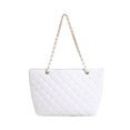thumbnail image 2 of Bolso de hombro para mujer Cuero de PU acolchado Bolso de mano de gran capacidad Blanco FLhrweasw Nuevo, 2 of 2