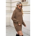 thumbnail image 3 of LAICAIW Robe Chandail Longue Ample à Col Roulé Oversize pour Femmes, 3 of 7