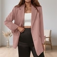 thumbnail image 4 of Casual Blazers for Women 2025 Long Sleeve Notch Lapel Collar Oversized Business Casual Work Office Jacket, 4 of 8