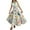 1-Beige2070, variant on Kiijoy Girls Spaghetti Strap Tiered Long Dress Summer Button Front Swing Dress, Sizes 6-7