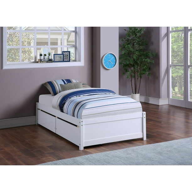 Tophomer Twin Size Wood Platform Bed, Ameriwood Twin Storage Bed Assembly Instructions