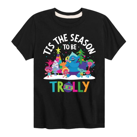 Trolls - Tis The Season Trolly - Toddler & Youth Short Sleeve Graphic T-Shirt