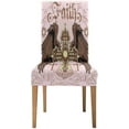 thumbnail image 2 of RYLABLUE Faith Pattern Stretch Chair Cover Protector Seat Slipcover for Dining Room Hotel Wedding Party Set of 4, 2 of 5