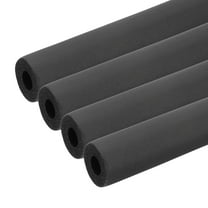 Uxcell 1/2" (13mm) ID x 1.3Ft x 0.35" Pipe Insulation Foam Tube, 4Pcs Pipe Cover Wrap Roll Bar Tubing for Handle Grip HVAC Air Conditioner Units, Black
