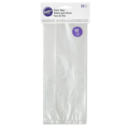 Safari Treat Bags - Wilton Clear Tall Treat Bags, 50-Count
