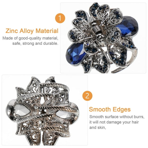 BESTYASH Metal Small Claw Clip Holding Hair Decorative 3pcs