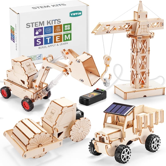 STEM Kits Yutin Wood Building Crafts, maqueta de coche para niños de 8 a 14 años