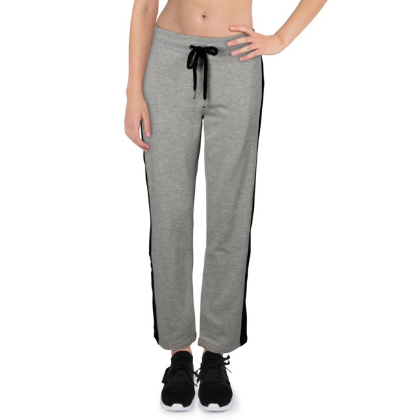 Bebe Sport Womens Fitness Activewear Sweatpants Gray L Walmart Com