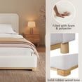 thumbnail image 3 of Noble House King Size Low Profile Platform Bed Frame,White, 3 of 3