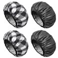thumbnail image 1 of Gorro de ducha Aquior, paquete de 4 unidades, grande, para mujer, pelo largo, impermeable, 1 of 8
