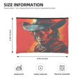 thumbnail image 3 of Cauagu 60s Western Skull Cowboy for Tyvek Makeup Bag,Reusable Travel Cosmetic Bag Women Organizer Toiletry Bag Birthday,Gifts for Women Girlfriend Mom Teacher 6.5’’*8.9’’, 3 of 7