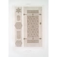 thumbnail image 2 of Émile Prisse d'Avennes 18x24 Gold Ornate Framed and Double Matted Museum Art Print Titled - Arabesques; Beyt El-Emir; Ensemble and Details of a Small Door (16th Century) (1877), 2 of 4
