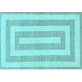 thumbnail image 1 of Ahgly Company Indoor Rectangle Solid Light Blue Modern Area Rugs, 2' x 4', 1 of 4