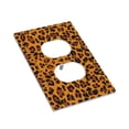 thumbnail image 7 of DouZhe 1-Gang Duplex Outlet Cover, Orange Leopard Print Fashion Decorative Wall Plates, 7 of 7