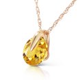 thumbnail image 2 of Galaxy Gold 14K Solid Gold Natural Citrine Necklace for Women - Yellow Gold Fine Jewelry, 2 of 3