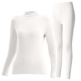thumbnail image 4 of YueHuiYing Womens Thermal Underwear Sets Long Johns Underwear Thermal Wear for Women Thermal Set Winter, 4 of 5