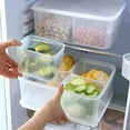 thumbnail image 3 of Commercial Kitchen Transparent Seasoning Storage Box with Plastic Cover, 6-Compartment Spice Organizer for Restaurant Stall Food Prep and Ingredient Display | White KTFgvq, 3 of 8