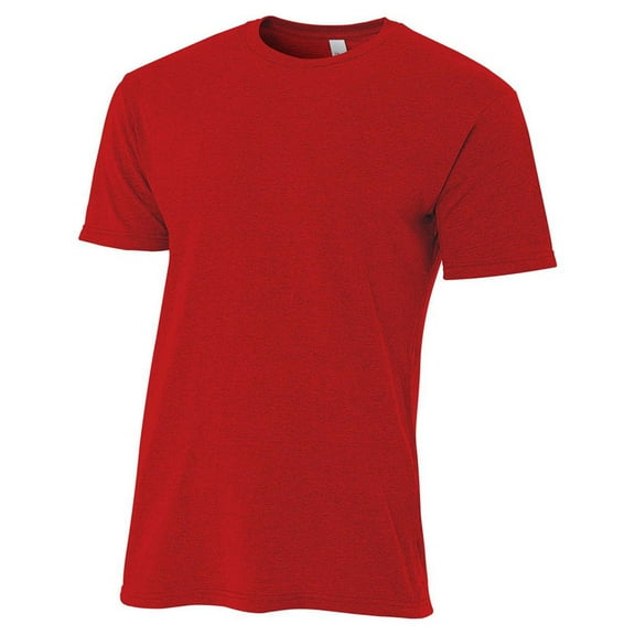 A4 Men's Rib Knit Side Seamed Shoulder Taping T-Shirt
