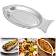 thumbnail image 2 of Serving Platter, Fish Shaped Stainless Steel Extremely Thick Fish Platter Dishes for Home Restaurant Kitchen (17.7in) Platters for Serving Food S, 2 of 8