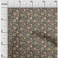 thumbnail image 2 of oneOone Viscose Chiffon Gray Fabric Asian Suzani Sewing Craft Projects Fabric Prints By Yard 42 Inch Wide, 2 of 5