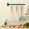 thumbnail image 4 of Silicone Spatula Turner with Wooden Handle – Heat-Resistant, Flexible Slotted Spatula Perfect for Nonstick Cookware, Flipping Eggs, Stir-Frying & Easy Cleaning, 4 of 5