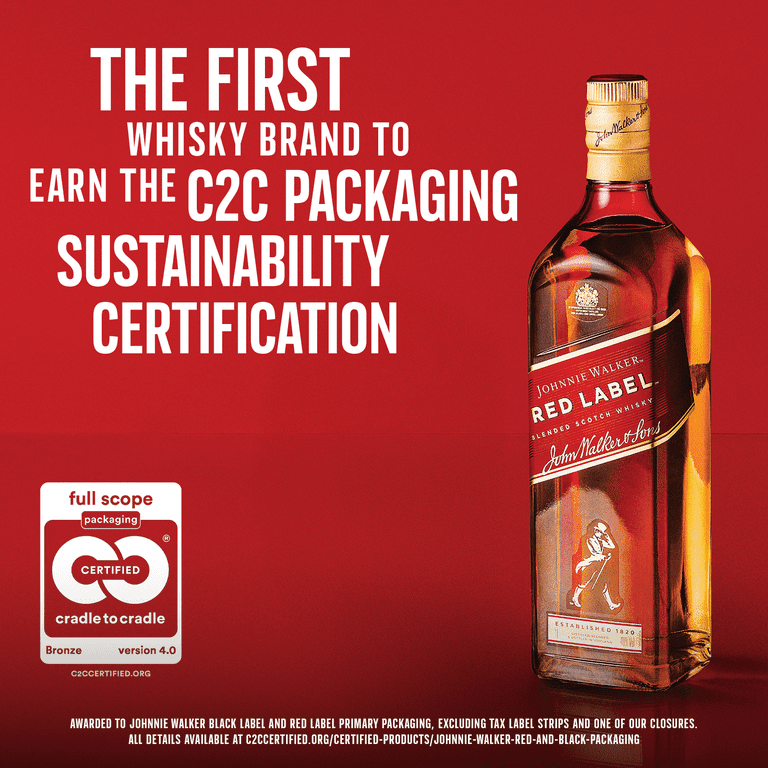 Johnnie Walker Red Label Blended Scotch Whisky, 750 ml, 40% ABV