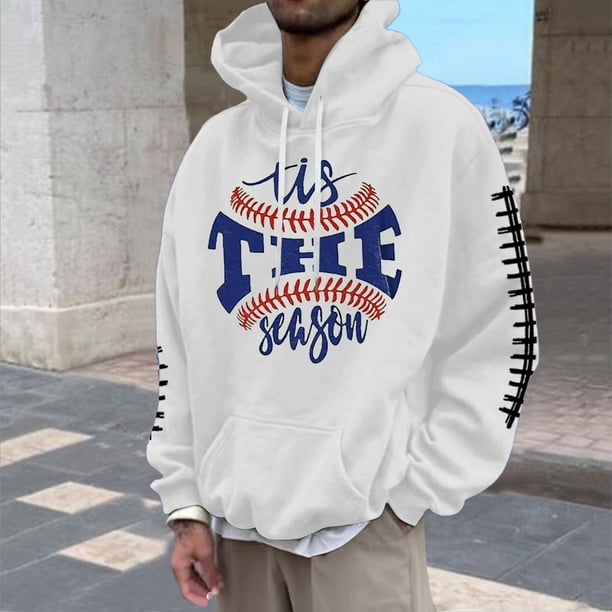 WILLBEST Sudadera con Capucha para Hombre con Estampado De Fútbol, Informal, Holgada, para Uso Diario, Cómoda y Cálida Mediana