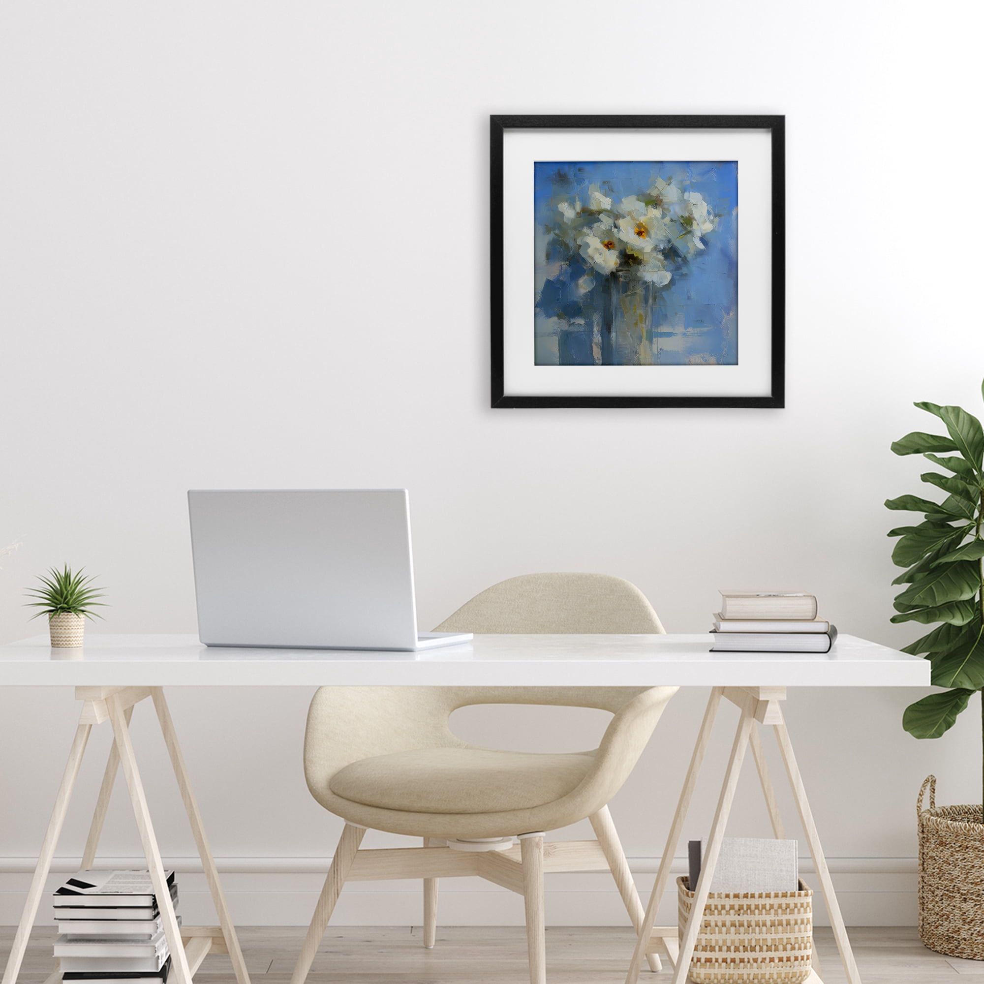 Stupell Industries Petals Remembered Abstract Black Framed Print Under Glass, design by Svetlana Aleynikova