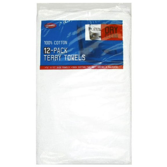 Carrand Cotton Terry Detailing Towel (14" x 17") - Pack of 12