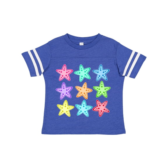 Inktastic Starfish in Rainbow Colors Boys or Girls Toddler T-Shirt