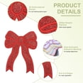 thumbnail image 3 of Glitter Bow Iron on Patches Sequin Sew on Bows Embroidered Applique Fit for Jeans Jackets Women Clothes Hats Backpacks Red/Gold/Pink/Green/Silver Grey, 3 of 7