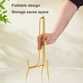 thumbnail image 2 of Dish Display Rack Plate Stand Metal Picture Frame Holder High Stability Smooth Edge Rustproof Corrosion Resistant Table Top Art Display Stand, 2 of 8