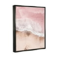 thumbnail image 3 of Stupell Industries Pink Sea Beach Shore Nature Photography Black Floater Framed Art Print Wall Art, 17 x 21, 3 of 9