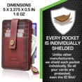 thumbnail image 5 of Cartera ID Stronghold Mega Mini IDSH7004 Cuero Genuino Proteccion RFID Minimalista, 5 of 5