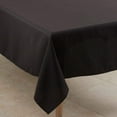 thumbnail image 2 of Fennco Styles Classic Everyday Design Solid Color Tablecloth 90" W X 156" L - Black Table Cover for Home Décor, Baquets, Family Gathering and Special Occasion, 2 of 3