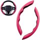 thumbnail image 1 of 1 par nueva funda de volante de fibra de carbono para mujer y hombre, accesorio de coche seguro y antideslizante, Protector de rueda de coche de ajuste Universal, 1 of 8