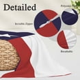 thumbnail image 3 of Blue Red White Texas Flag with Star, Body Pillow Covers 20"x60", Minimalistic Geometric Stripe Soft Brushed Breathable Throw Pillow Covers, Pillowcase with Zipper for Couch Sofa Bedroom Living Room, 3 of 9