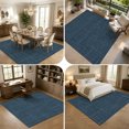 thumbnail image 5 of Large Area Rugs 8'x10', Navy Blue Carpet Runner Indoor Outdoor Rugs Home Decor Aesthetic, Rustic Farmhouse Solid Color Non Slip Mats Washable Accent Rug for Living Room Bedroom, 5 of 8