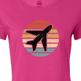 thumbnail image 4 of Inktastic Airplane Pilot Vintage Sunset Women's T-Shirt, 4 of 5