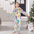 thumbnail image 6 of Vzayyk 4T-14Y Size Aviliable Cozy One-Piece Footless Sleeper Pajama White Background Floral, 6 of 8