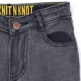 thumbnail image 3 of Knit N Knot Ripped Black, Stretchable, Slim Fit Jeans with Adjustable Waist for Boys, 7-8 Years, 3 of 8