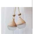 thumbnail image 3 of 3 Hanging Car Air Freshener Diffuser Bottles - 6 Refillable Aromatherapy Perfume Pendants, with Wooden Cap and Rope for Transparent Empty Glass, for Vehicle Decoration, Closet Fragrance, 3 of 5