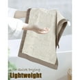 thumbnail image 4 of Hand Towels for Bathroom set of 4, Jacquard Weaved Cotton Face Towels, 28 x 13.7 Inches (Light-Brown), 4 of 6